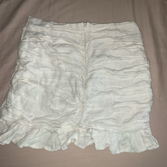 Lulus All the More Charming White Pleated Mini Skirt Size XS - Picture 3 of 4
